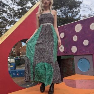 Multicolored halter maxi dress from Urban Outfitters